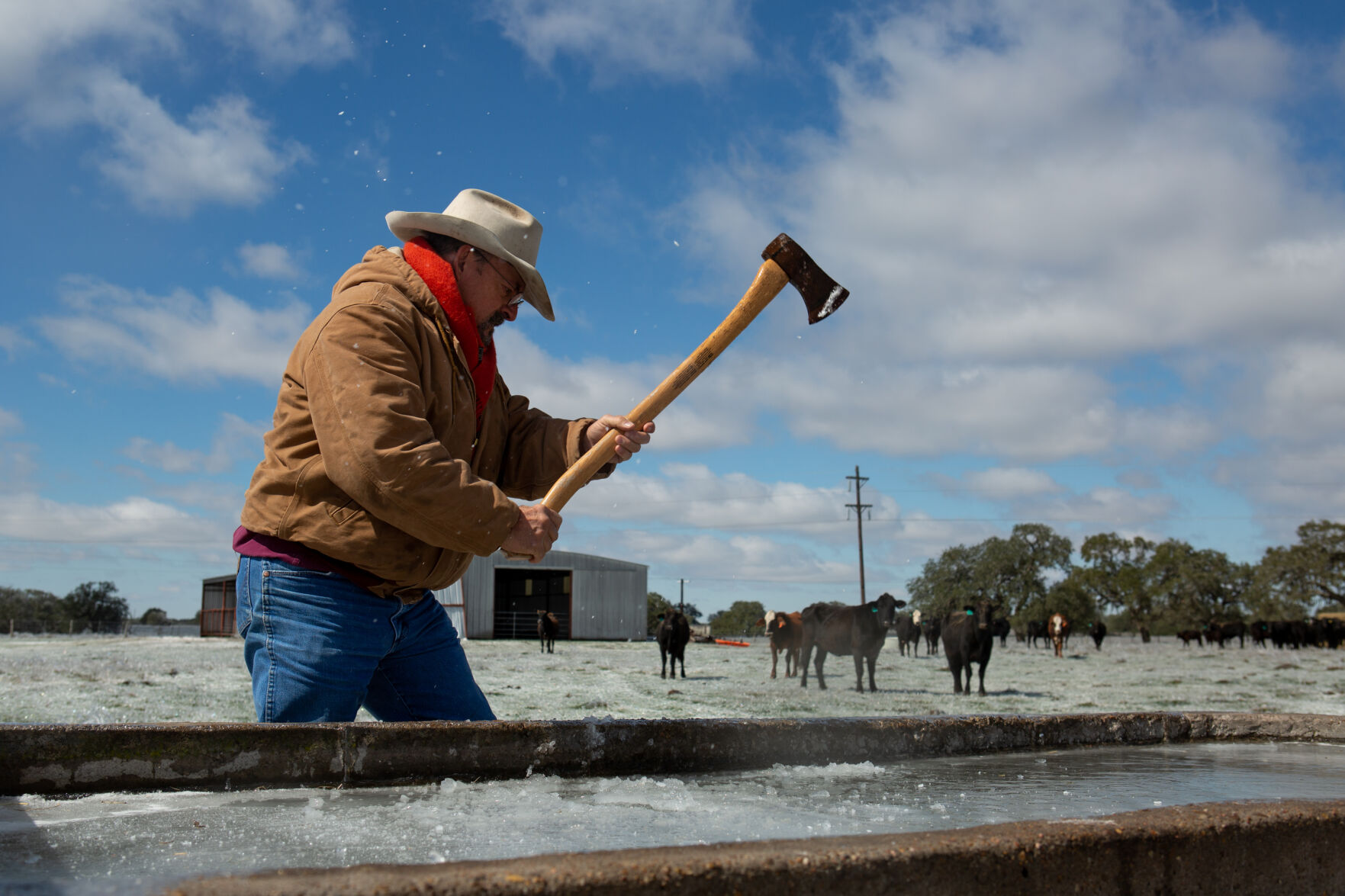 Winter storm in Goliad